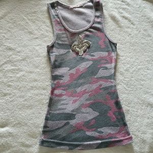 Pink/Grey Camo tank